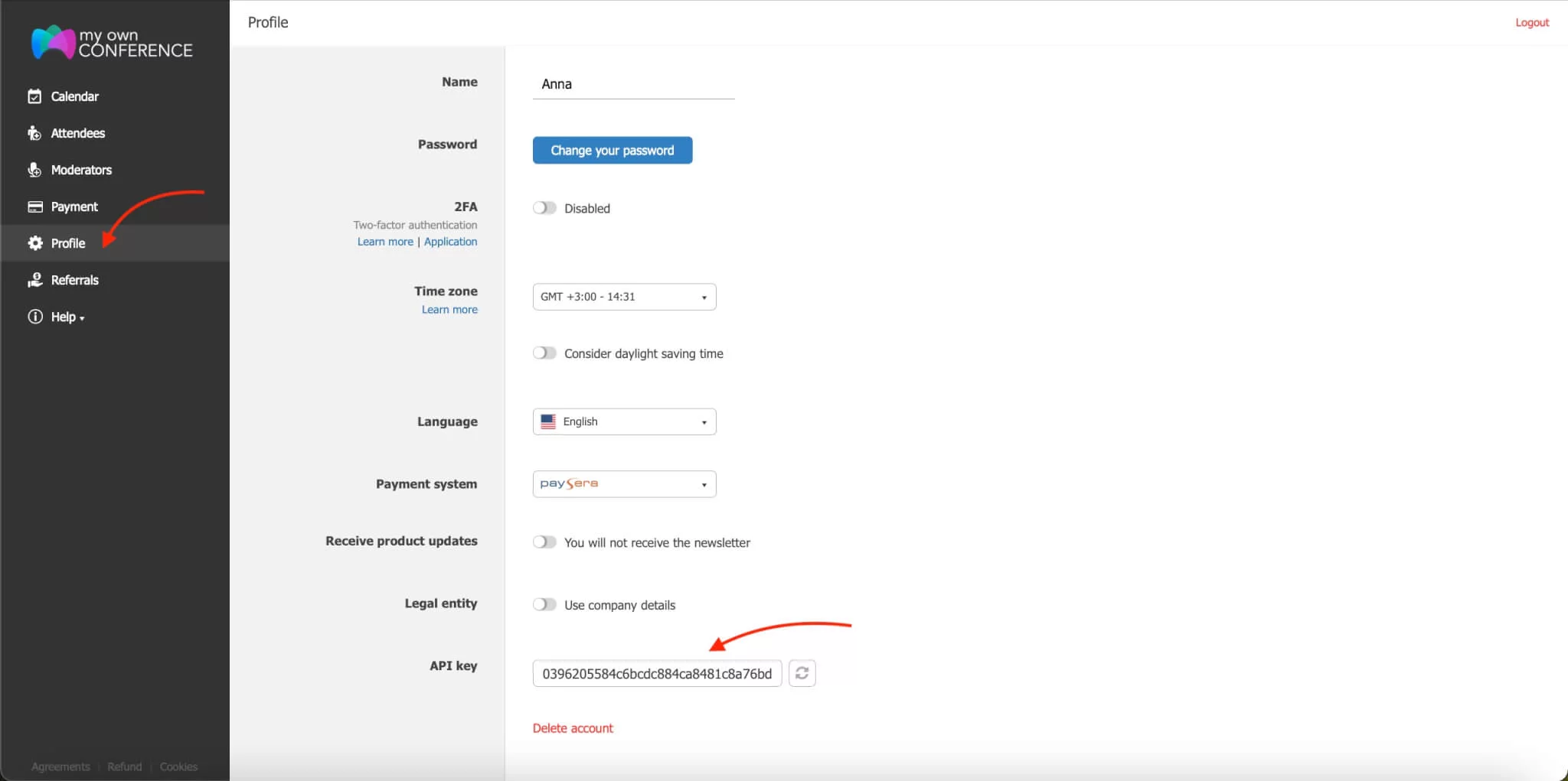 How to Integrate Webinar API with MyOwnConference Platform