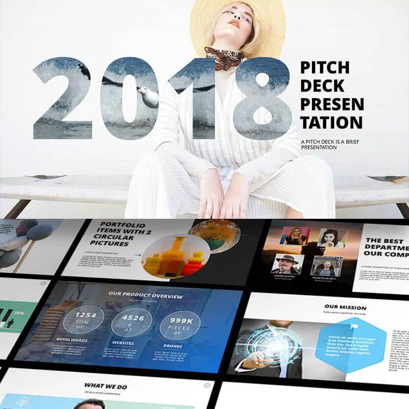 Minimalist layout representing clarity and focus in slides