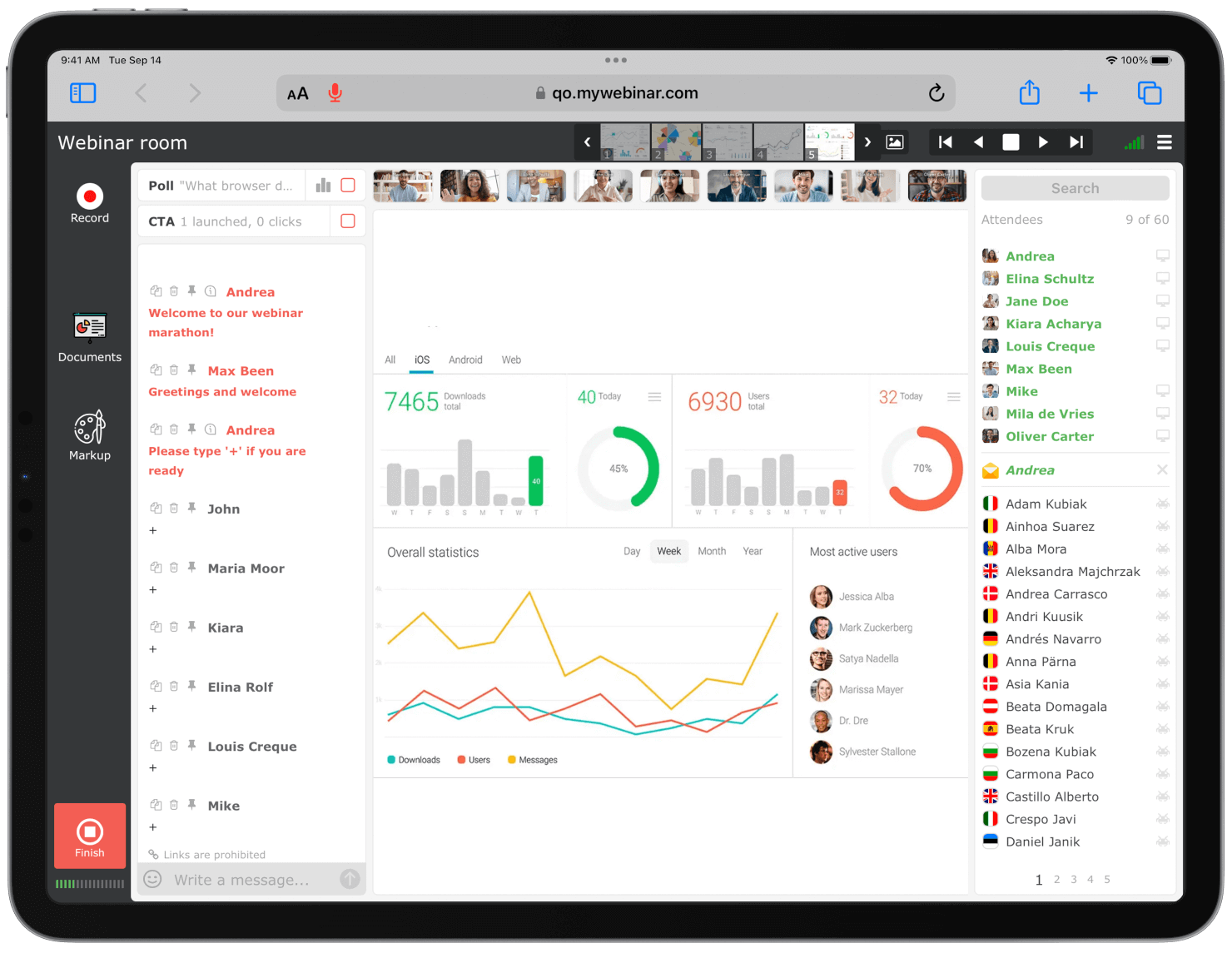 Host a webinar