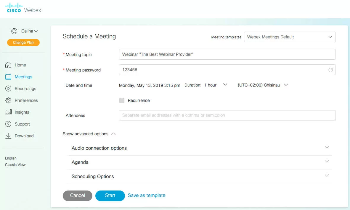 Cisco Webex Meetings