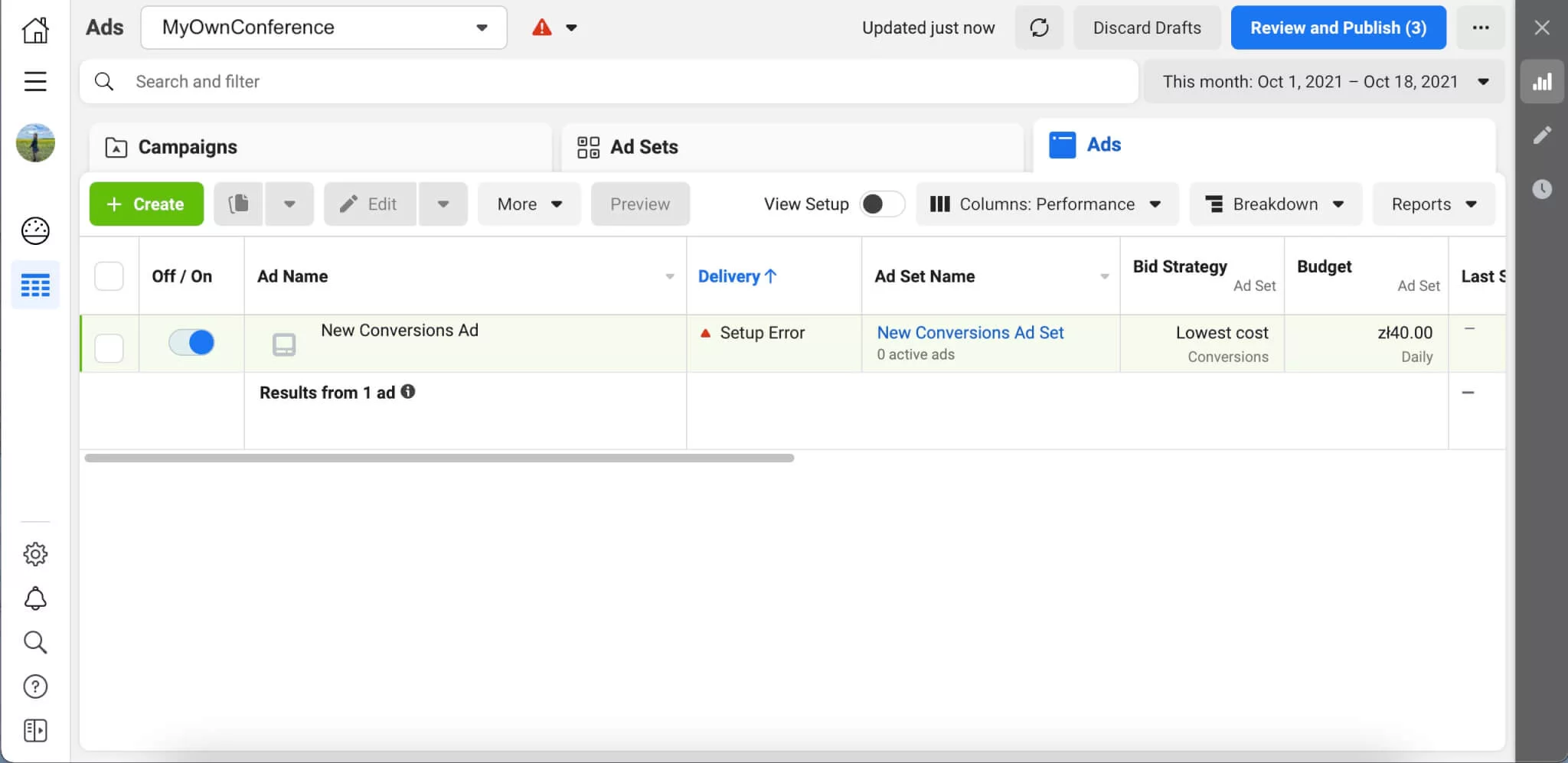Facebook Ads examples