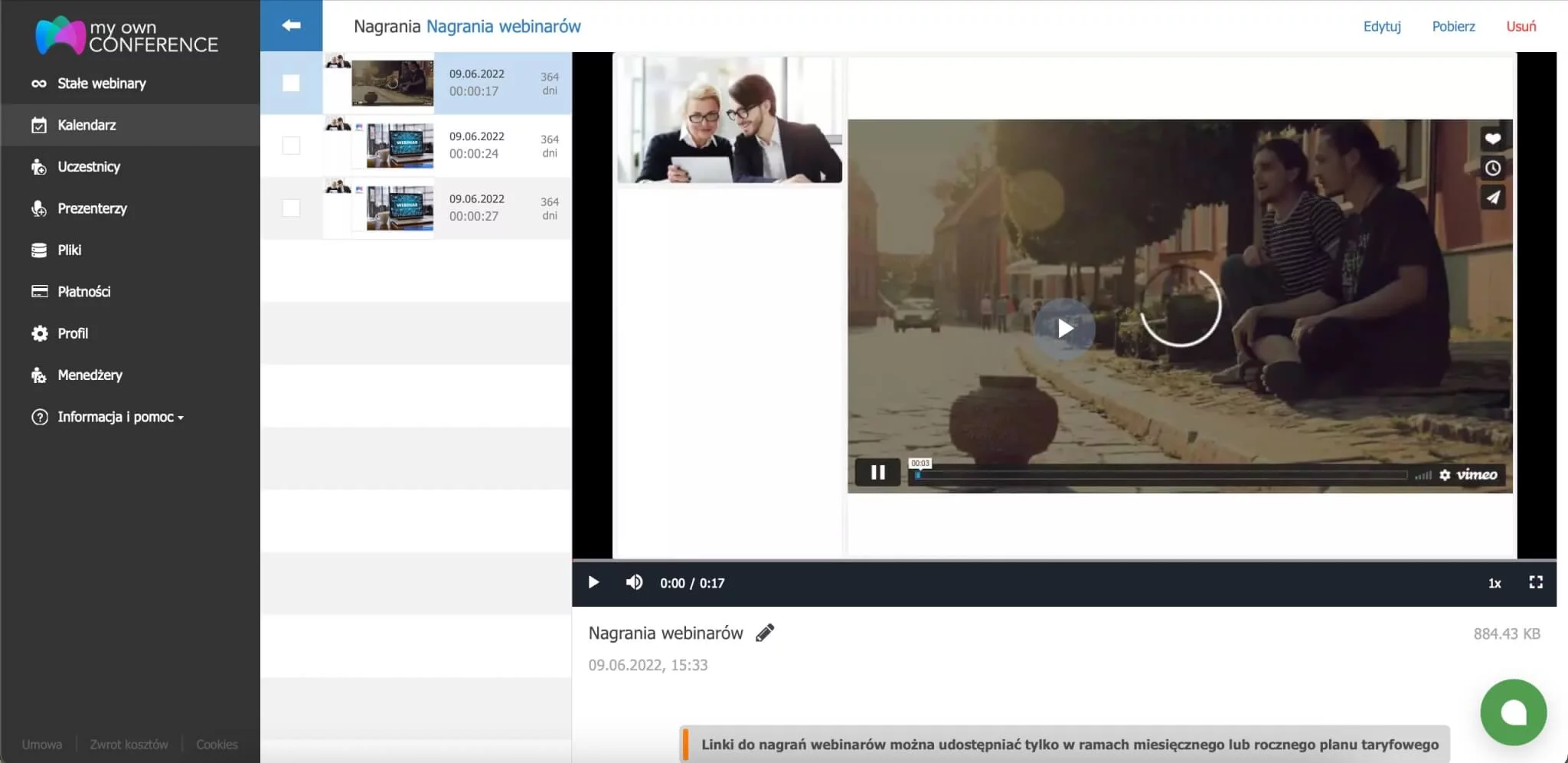 Wideo z webinaru, które można natychmiast wykorzystać w promocji
