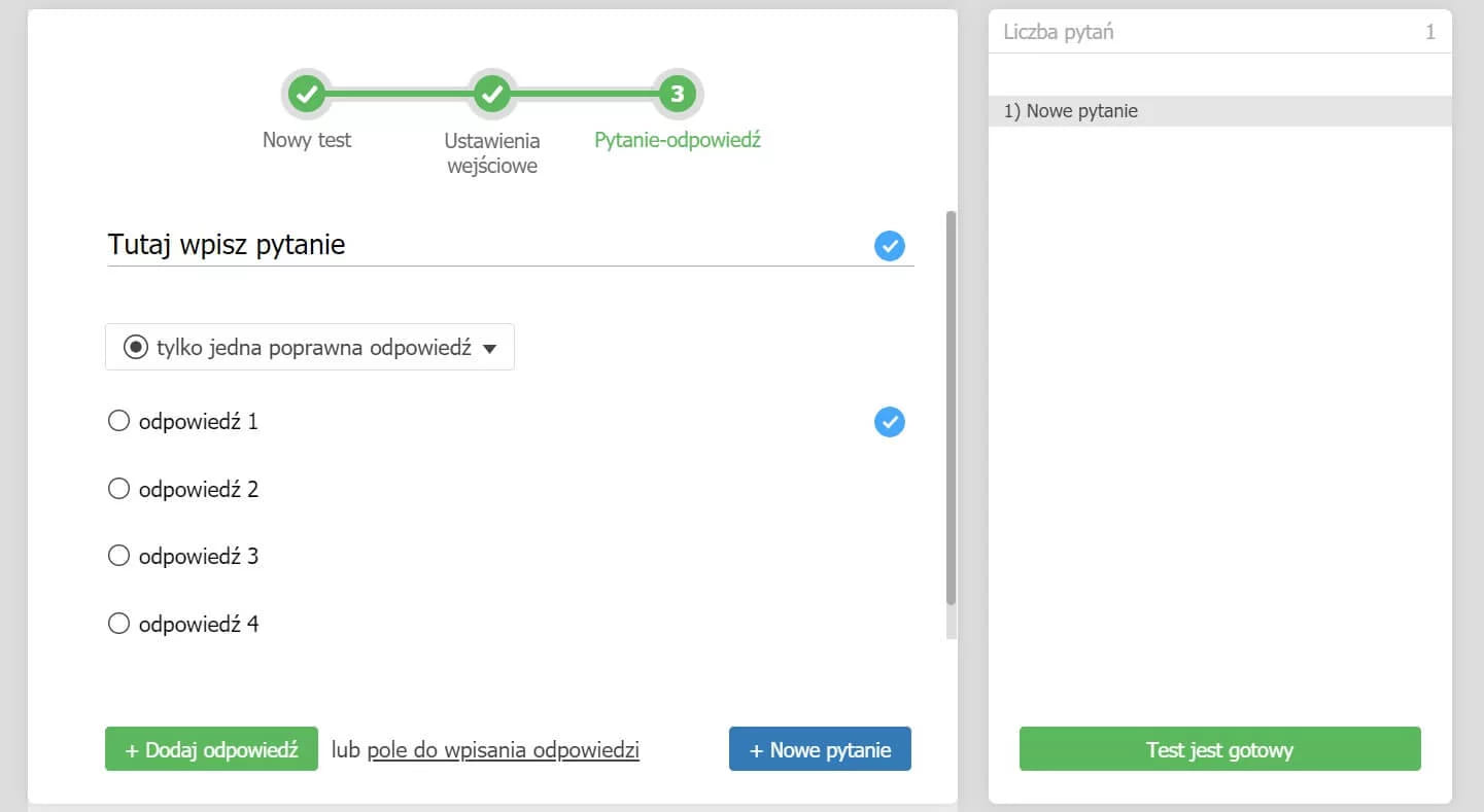 Nowoczesne testy online wspomagają aktywne uczenie się