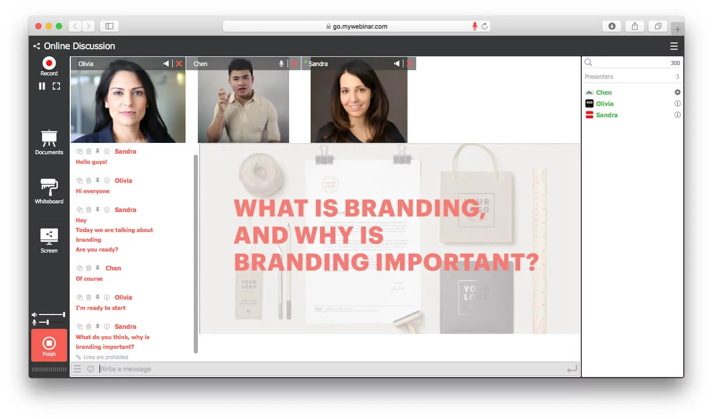 Global team connected through a virtual meeting