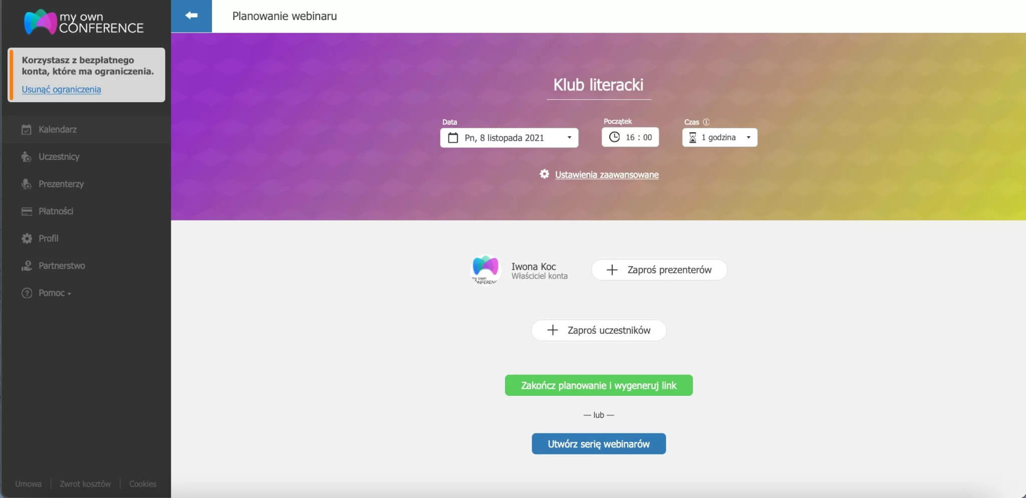 Prowadzenie webinaru w sposób naturalny i pewny siebie