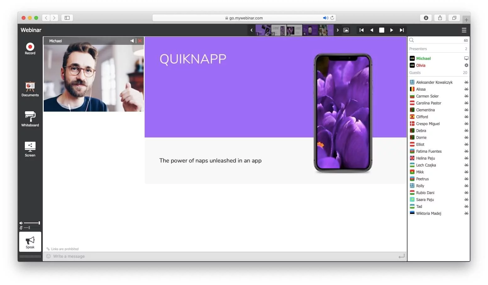 Digital stage set for a compelling virtual presentation