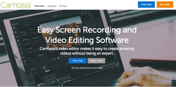 Запись с программой Camtasia