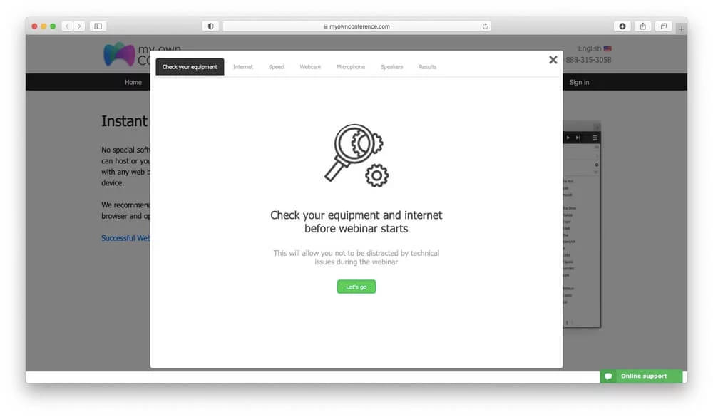 Online seminar experience with seamless participation