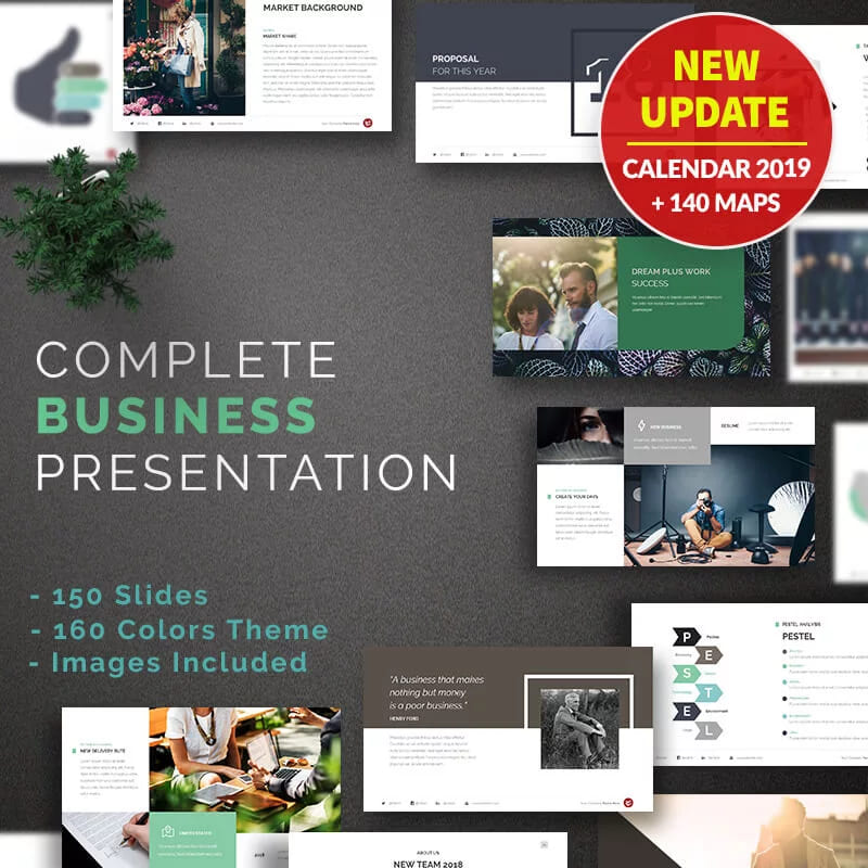 Conceptual design illustrating strategic thinking in presentations