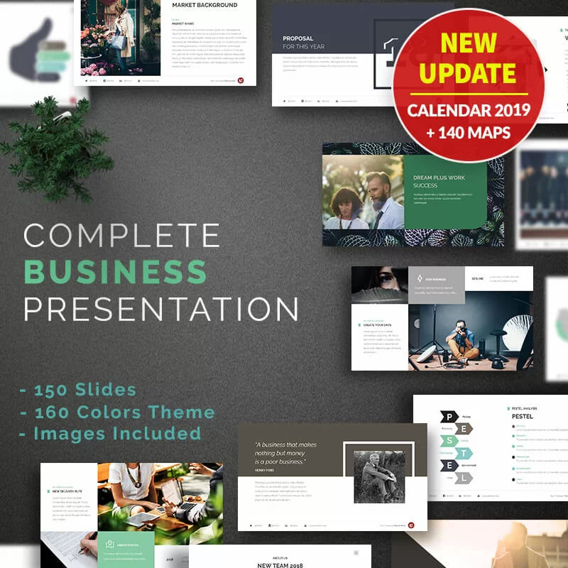 Шаблон Complete Business Presentation для презентаций