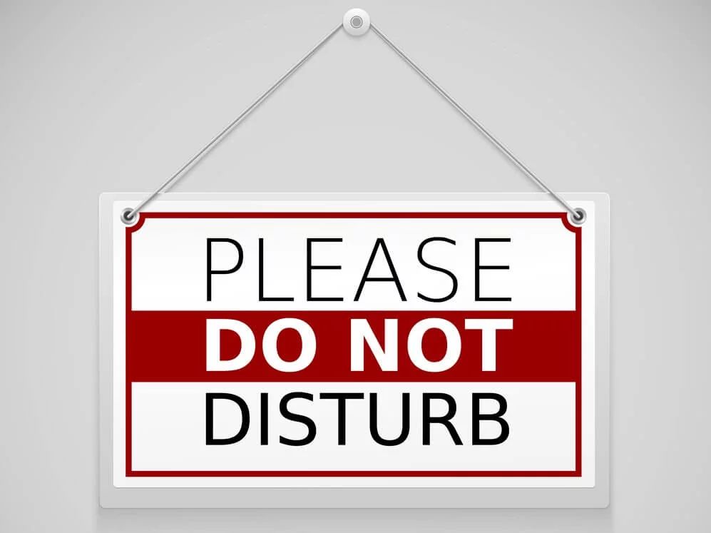 Please do not disturb