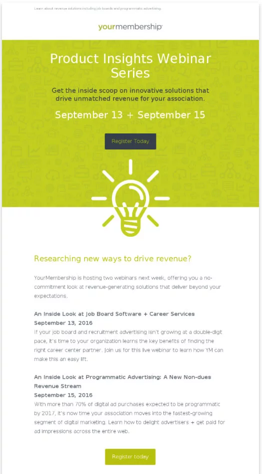 Concept illustration of people sending promotional emails to increase webinar sign-ups