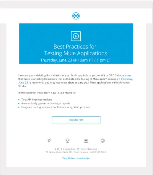 Best practices for testing mule applications