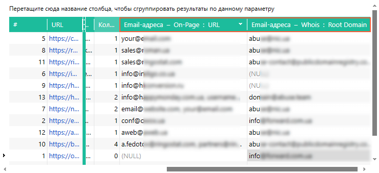 Сбор email-адресов партнёров в Netpeak Checker