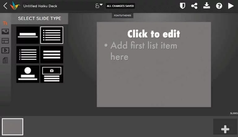 Haiku Deck для створення презентацій