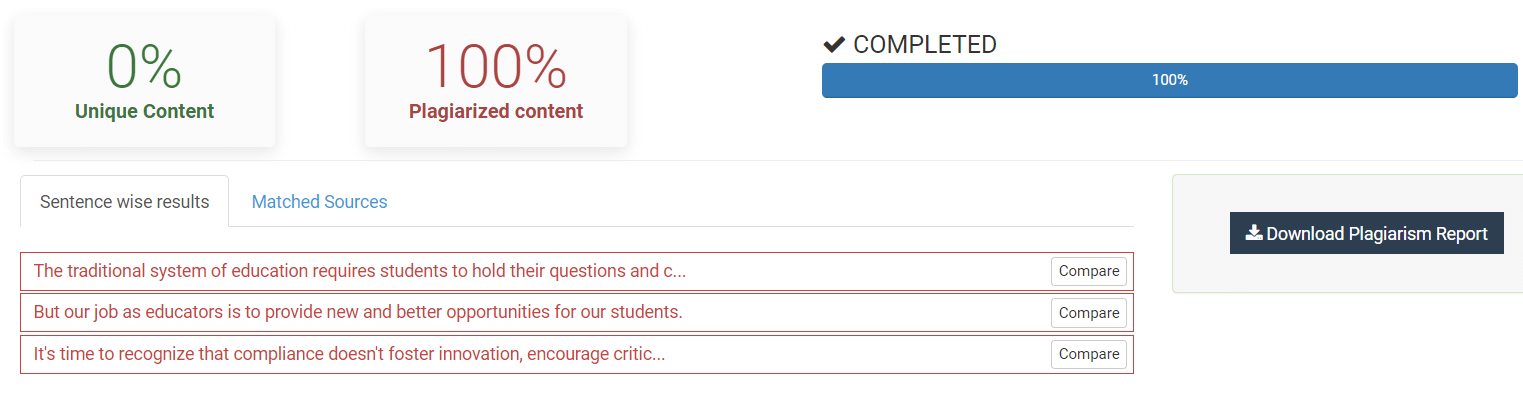 Digital learning | scan for plagiarism