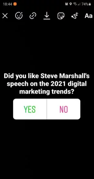 Creative Instagram Story template showcasing webinar promotion with call-to-action