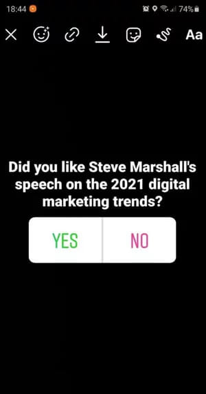 Creative Instagram Story template showcasing webinar promotion with call-to-action