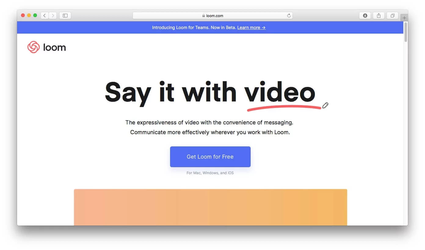 Say it with video