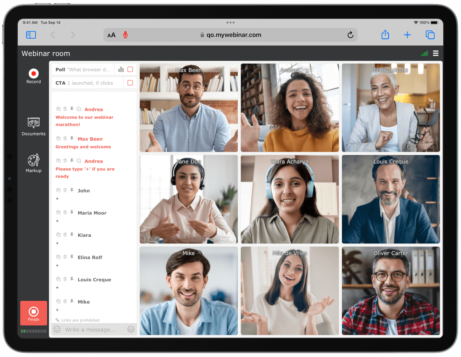 Возможность выступить любому участнику