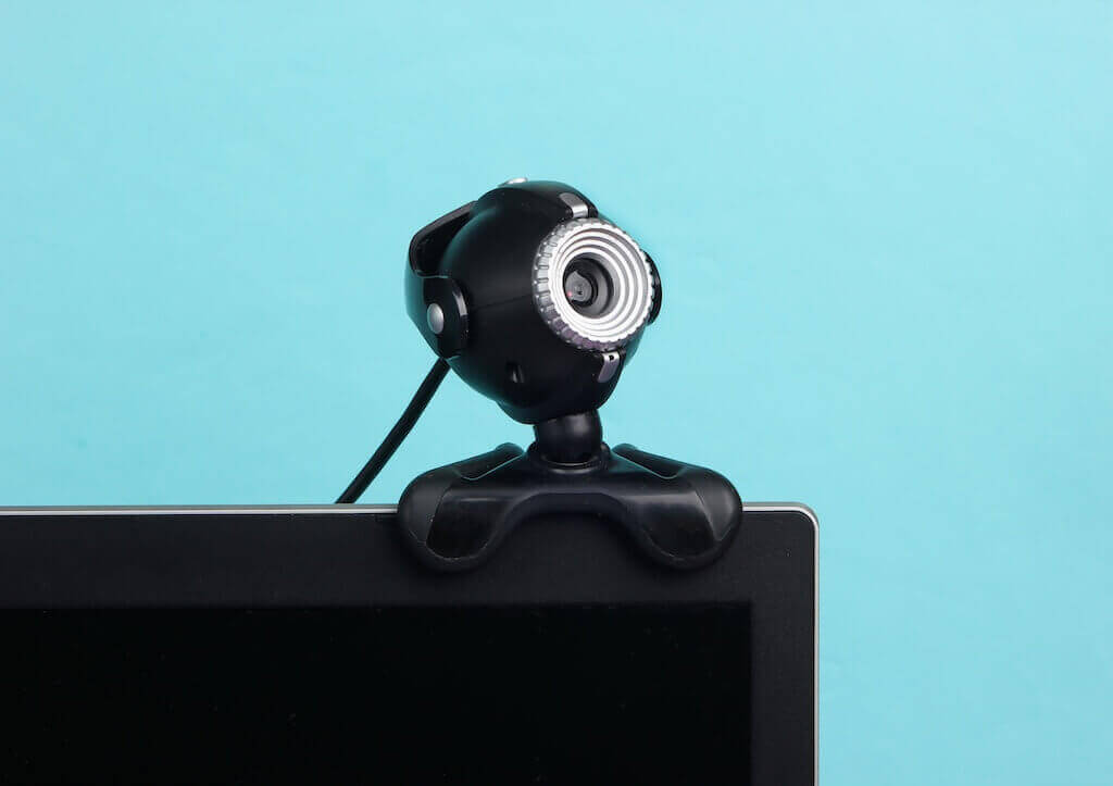 Professional webcam setup for high quality video conferencing