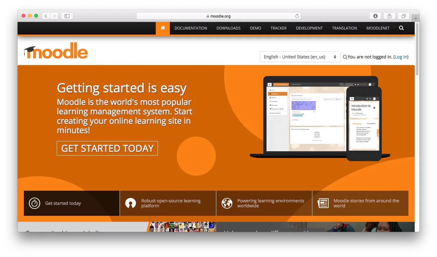 Moodle is the world's most popular learning management system