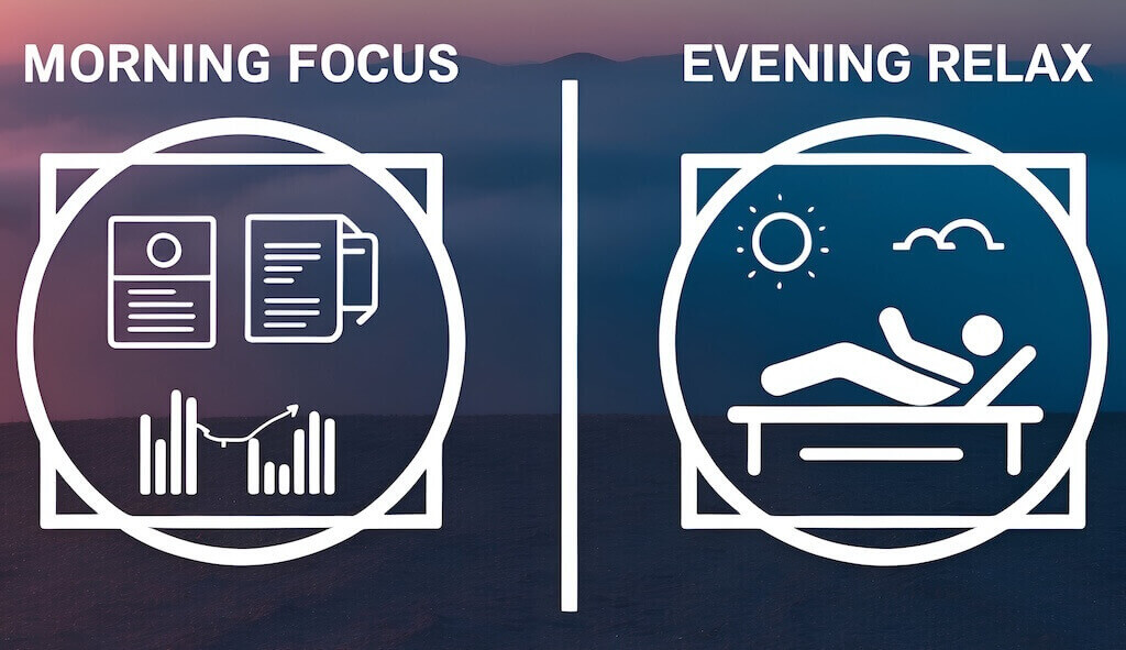 Morning focus vs evening relaxation and their effect on webinar timing