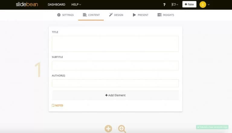 Программа для презентаций Slidebean