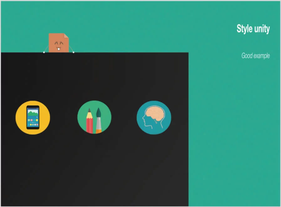 Abstract representation of a successful online presentation