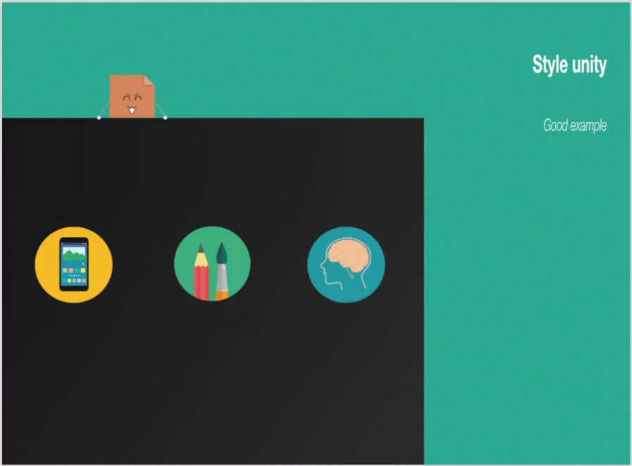 Abstract representation of a successful online presentation