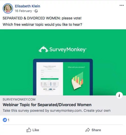 People participating in an online vote or live poll during a webinar
