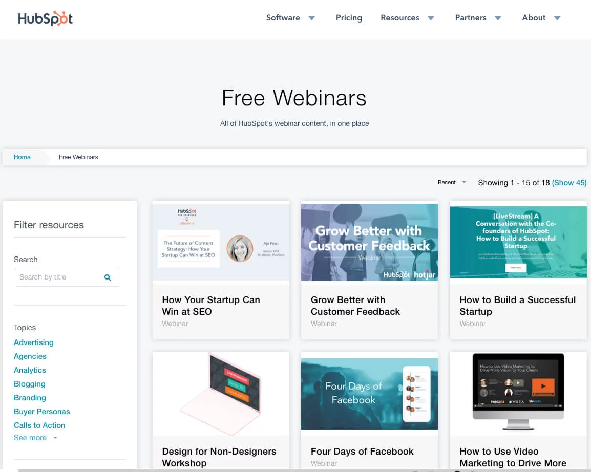 Team collaborating on website content strategy to increase user engagement and webinar attendance