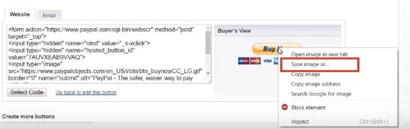 Загрузка изображения кнопки на страницу