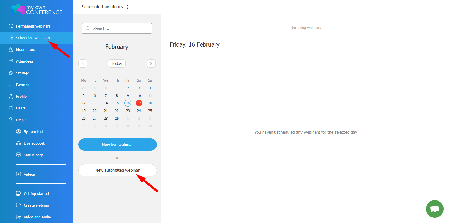 Заплановані автовебінари на платформі