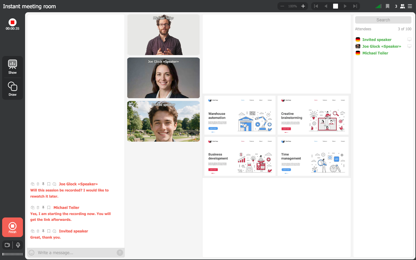Webinar recording software