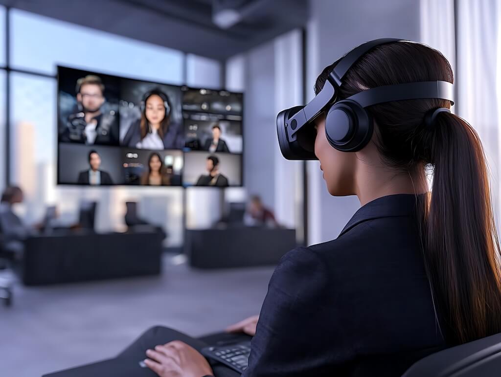 Technical capabilities of a virtual event room